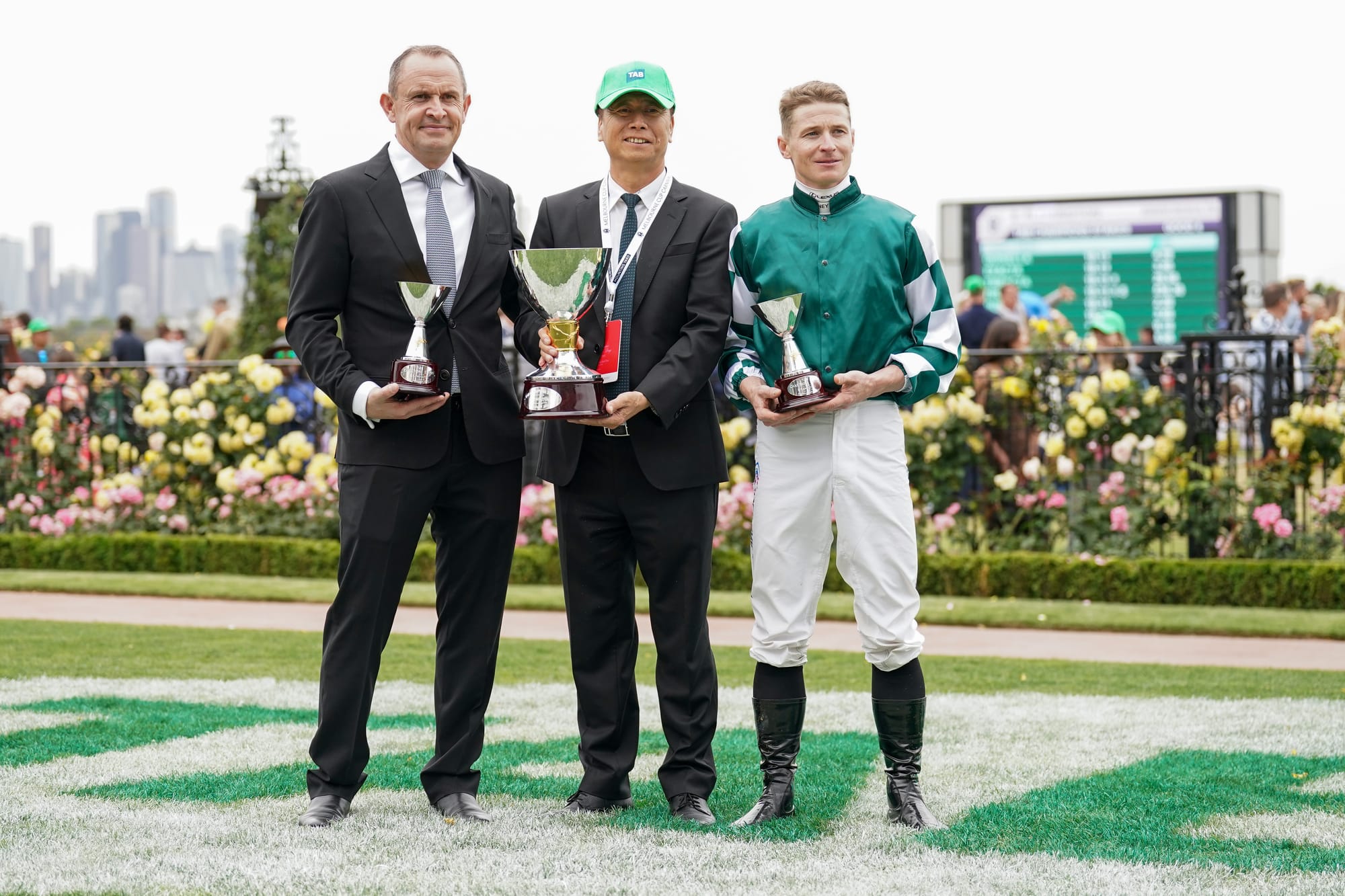 Chris Waller, Zhang Yuesheng and James McDonald