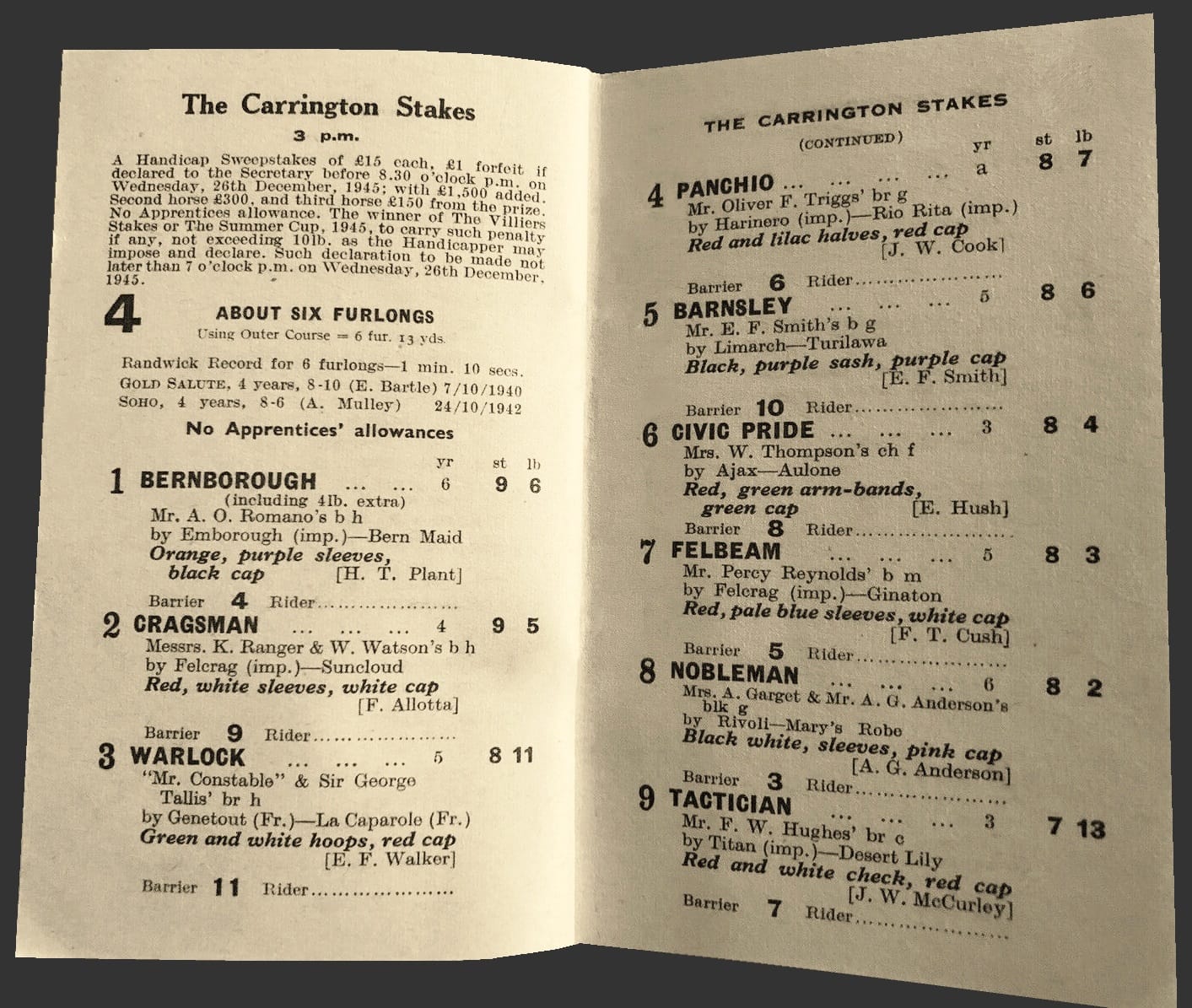 Carrington Stakes