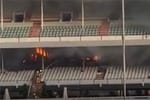 Caulfield grandstand fire being treated as suspicious