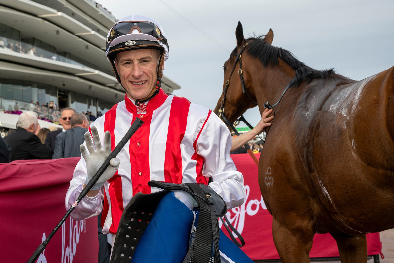 Train today, chopper tomorrow – Shinn has saddle and will travel, by whatever means